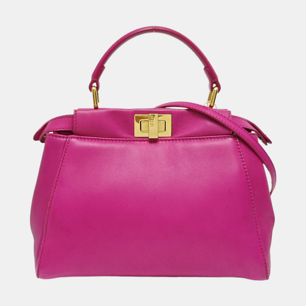 Peekaboo Mini Lambskin Red