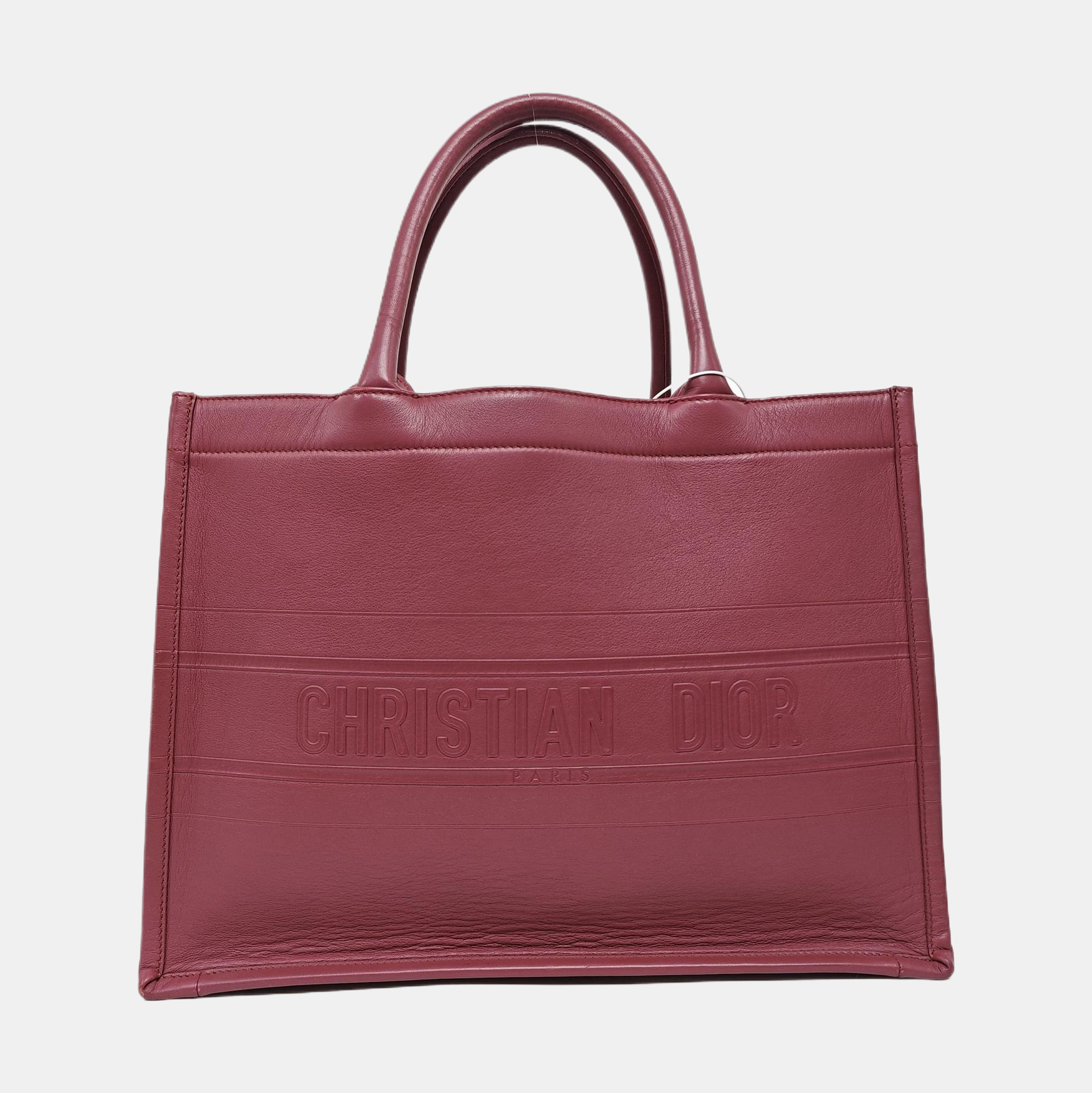 Authenticated pre-owned  Book Tote Medium Calfskin Beige - Tote Bag at Looply