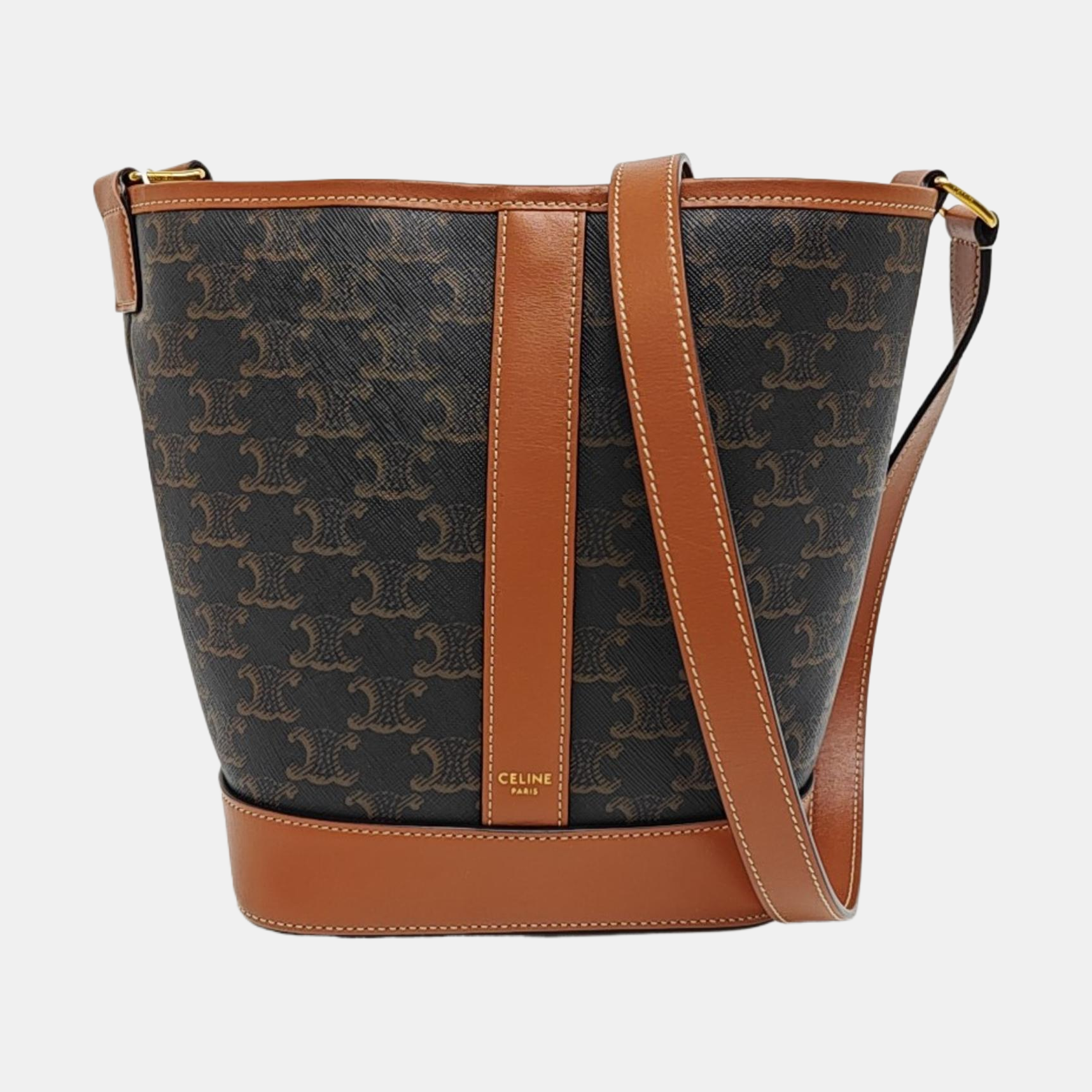 TRIOMPHE CANVAS Small Coated Canvas Brown