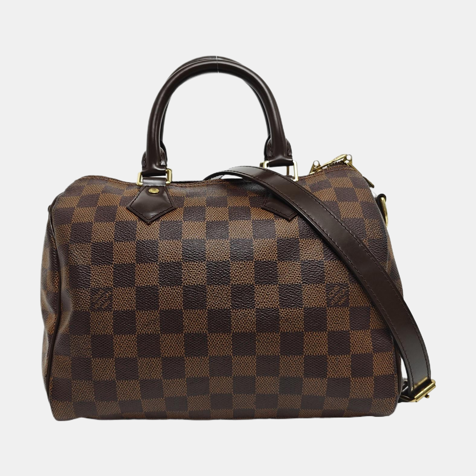 Authenticated pre-owned  SPEEDY 25 Coated Canvas Brown - Shoulder Bag at Looply