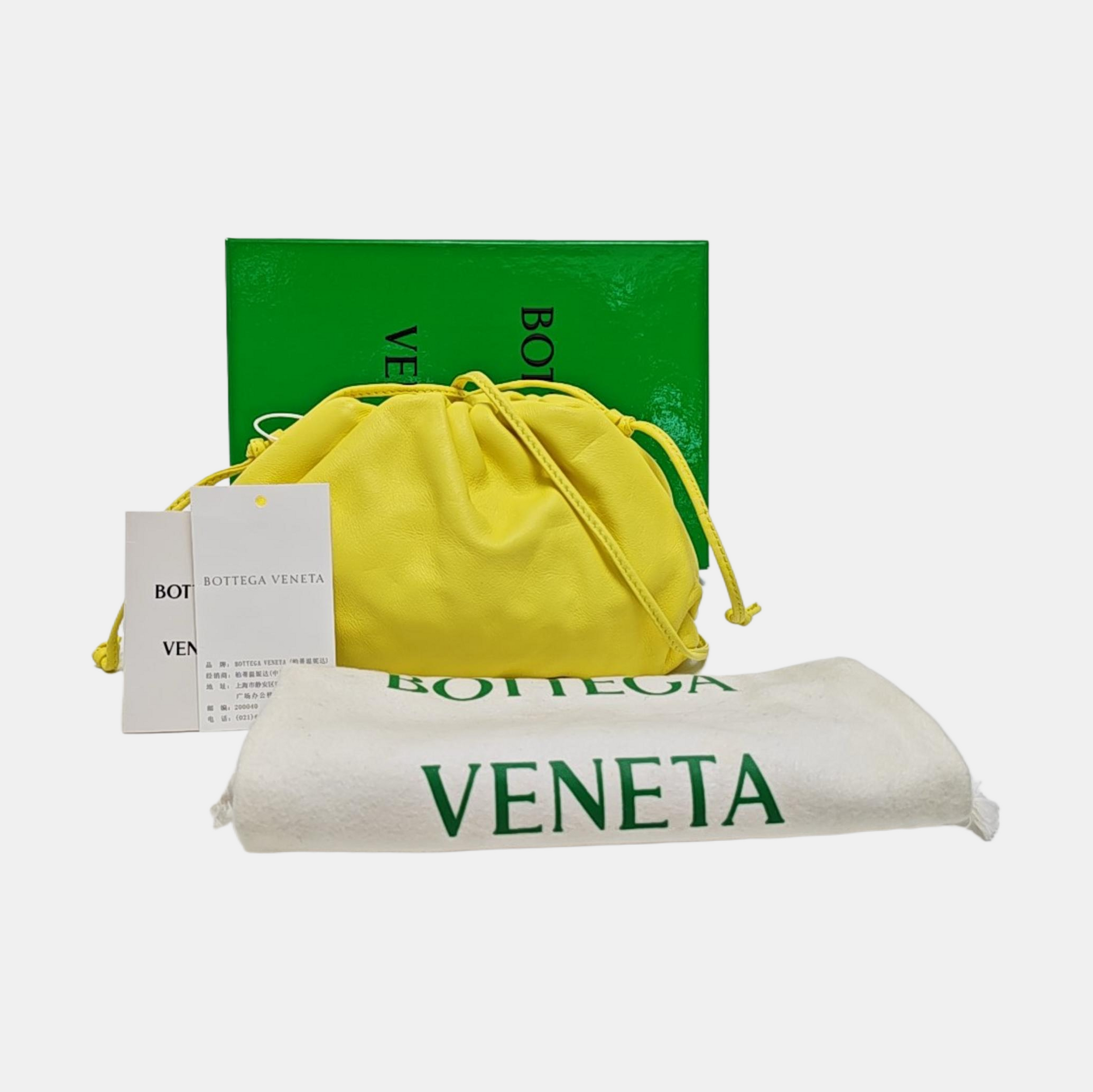 The Pouch Mini Calfskin Yellow