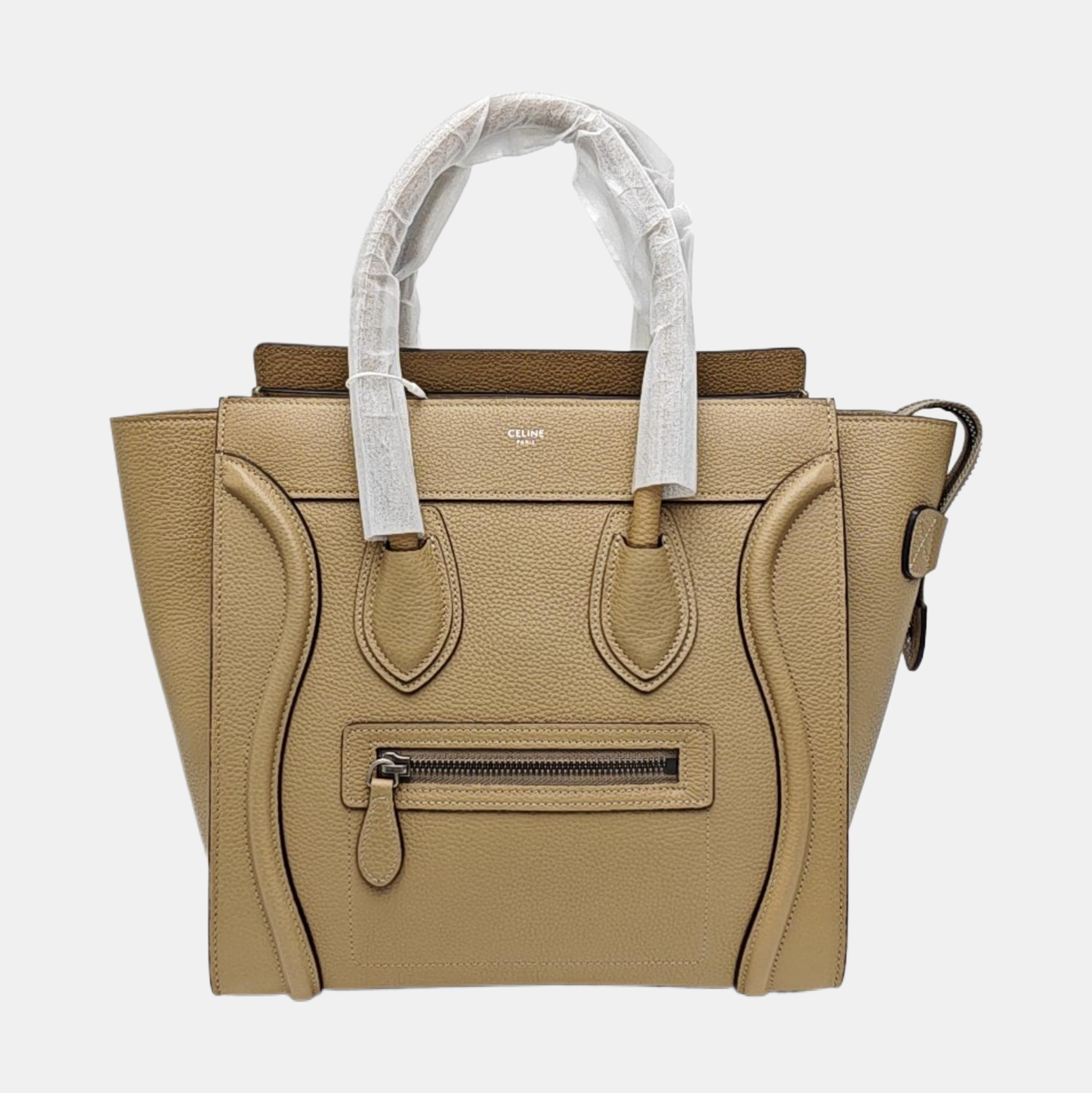 LUGGAGE Micro Calfskin Beige