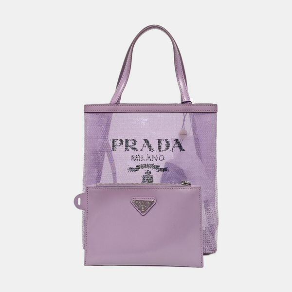 Special Material Tote Bag Purple