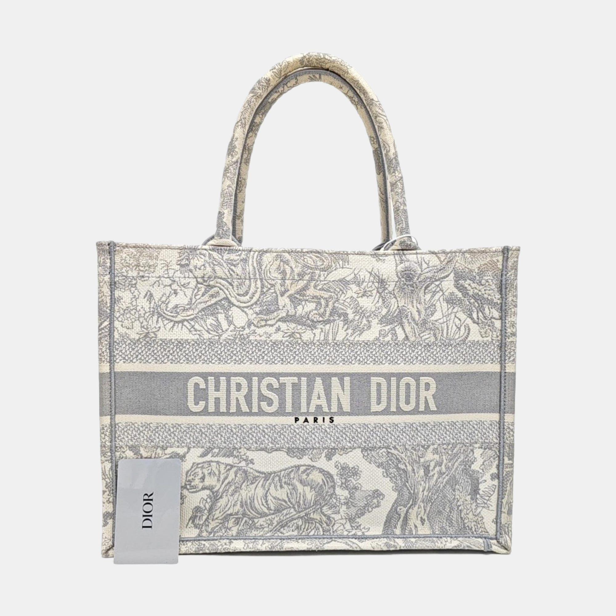 Book Tote Medium Canvas Gray
