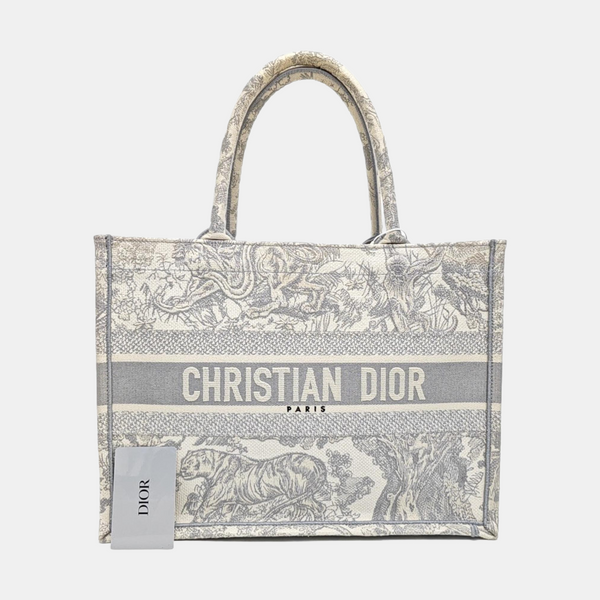 Book Tote Medium Canvas Gray