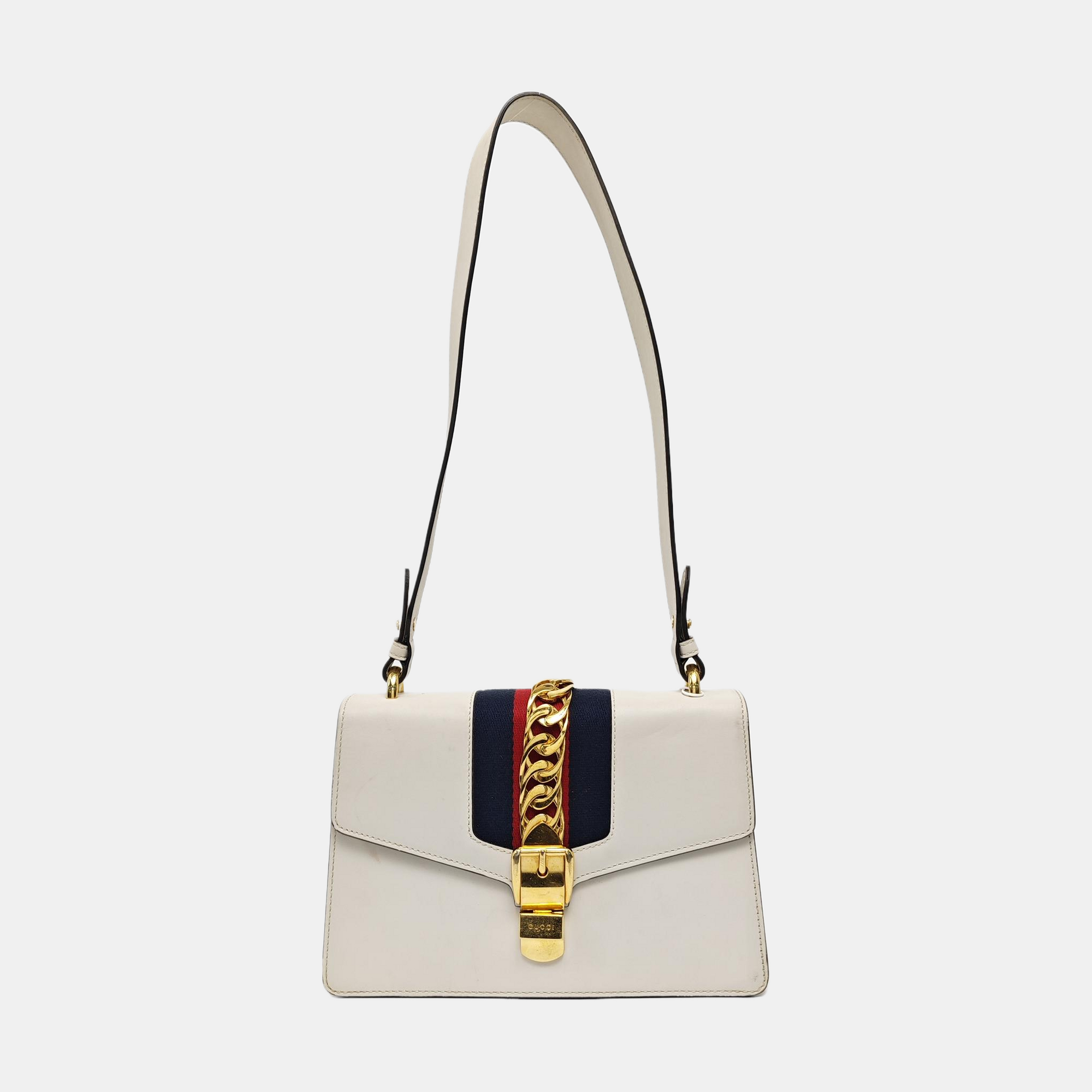 Sylvie Small Calfskin White