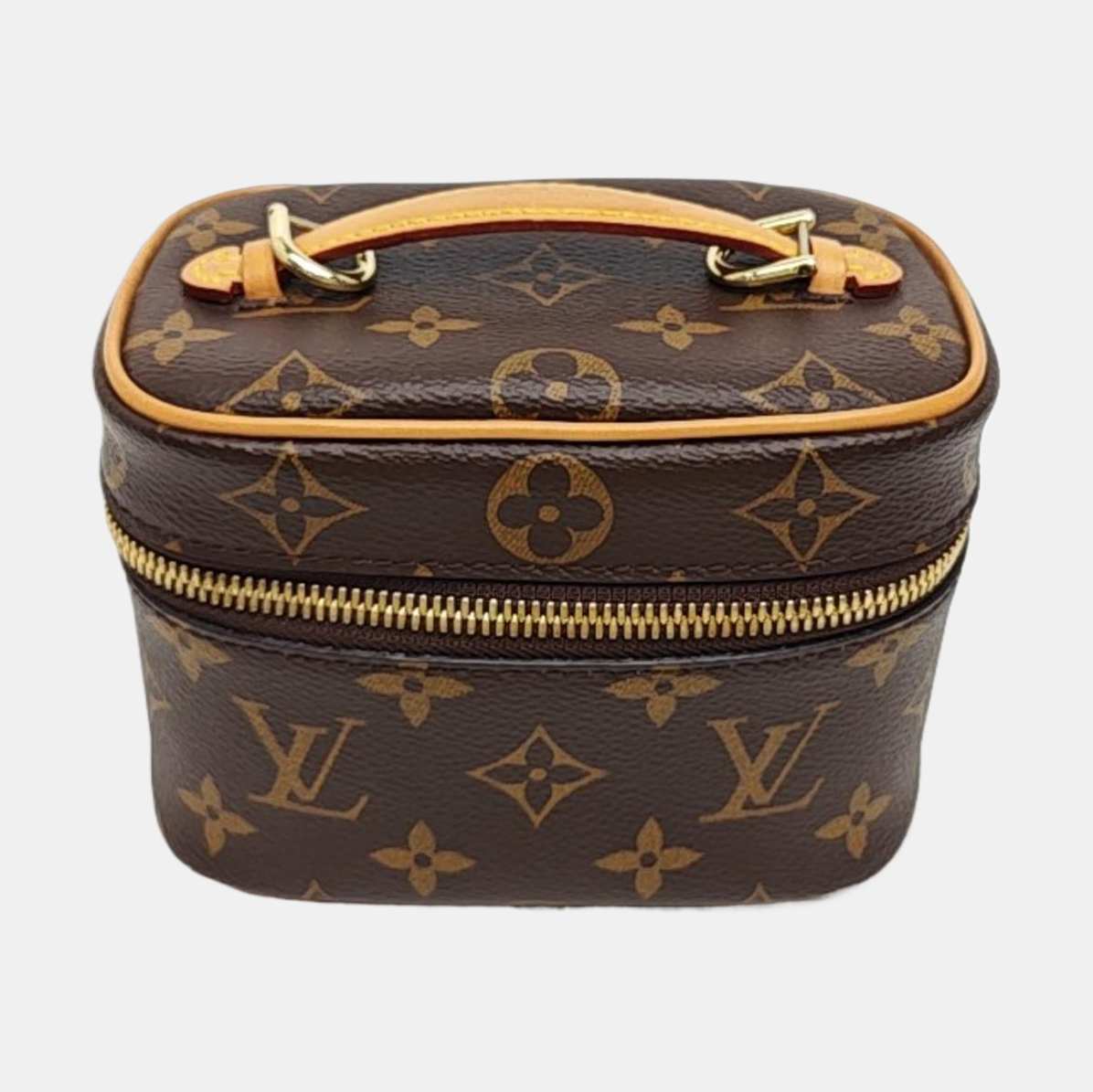 NICE Super Mini Monogram Coated Canvas Brown
