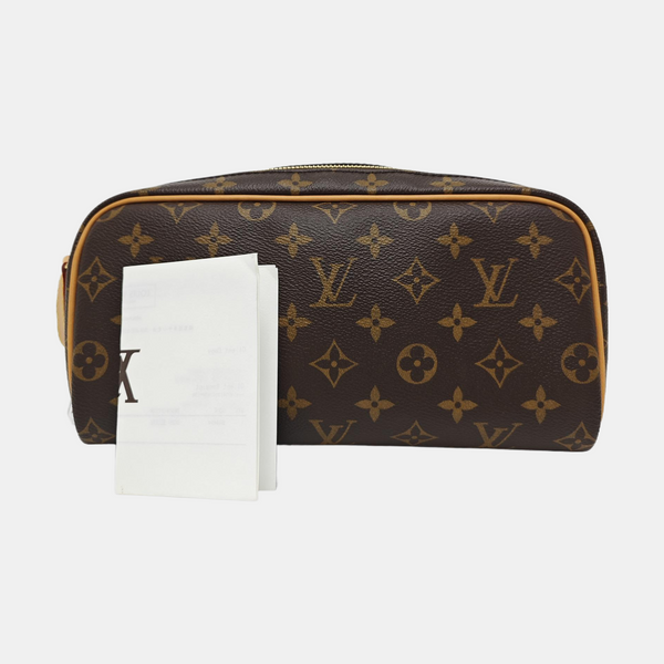DOPP Monogram Coated Canvas Brown