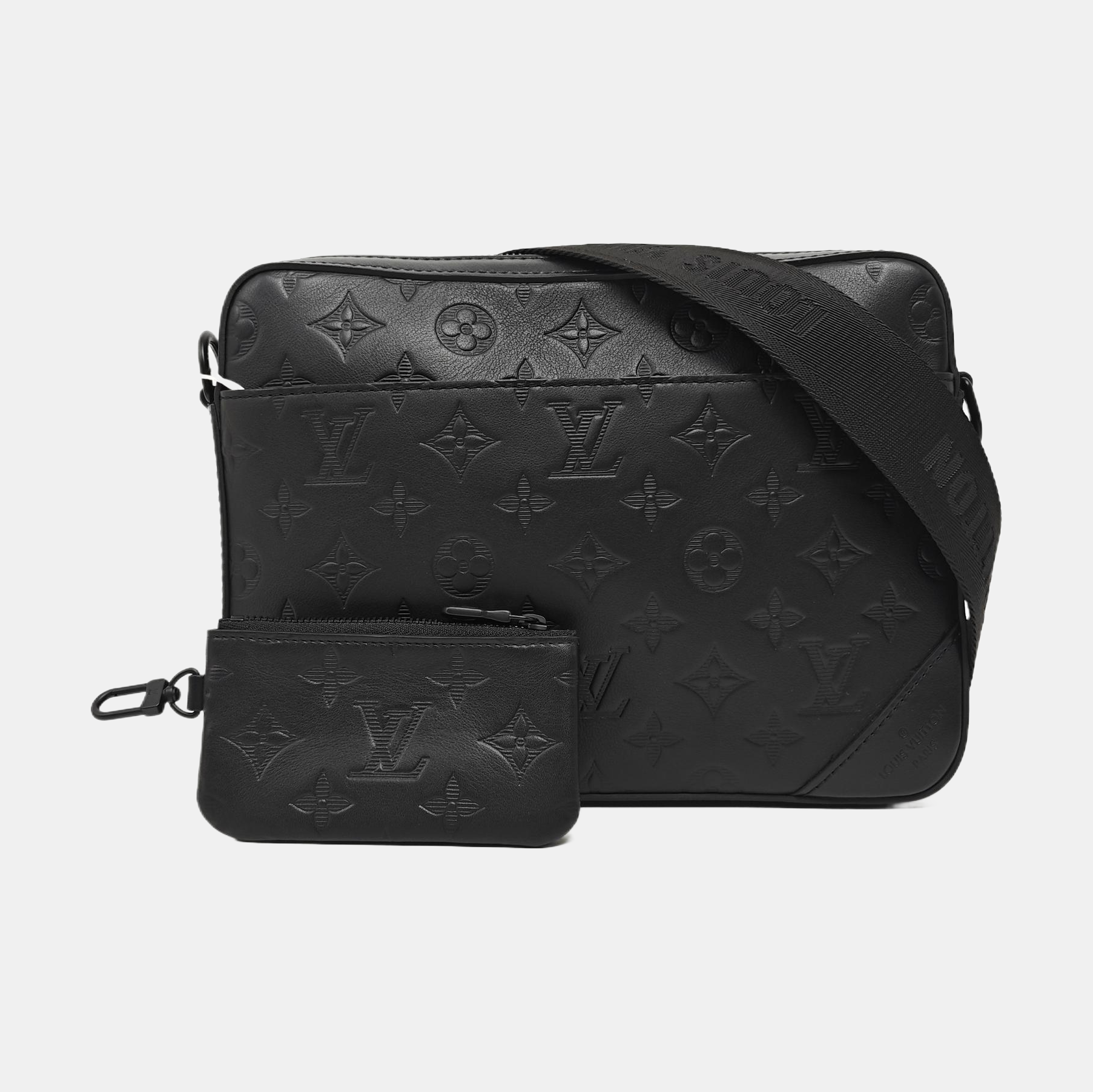 DUO Monogram Calfskin Black