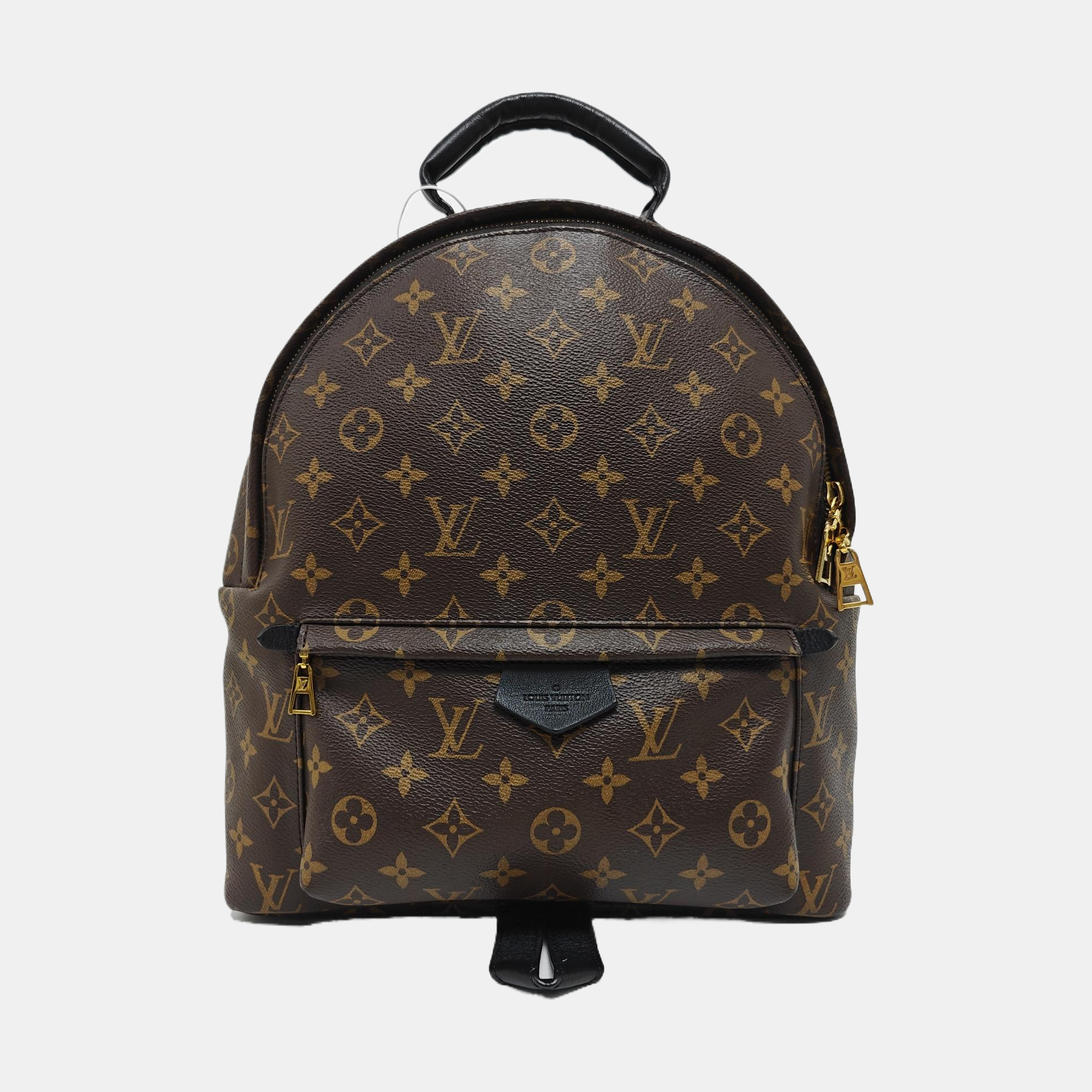 Monogram Coated Canvas Backpack Brown