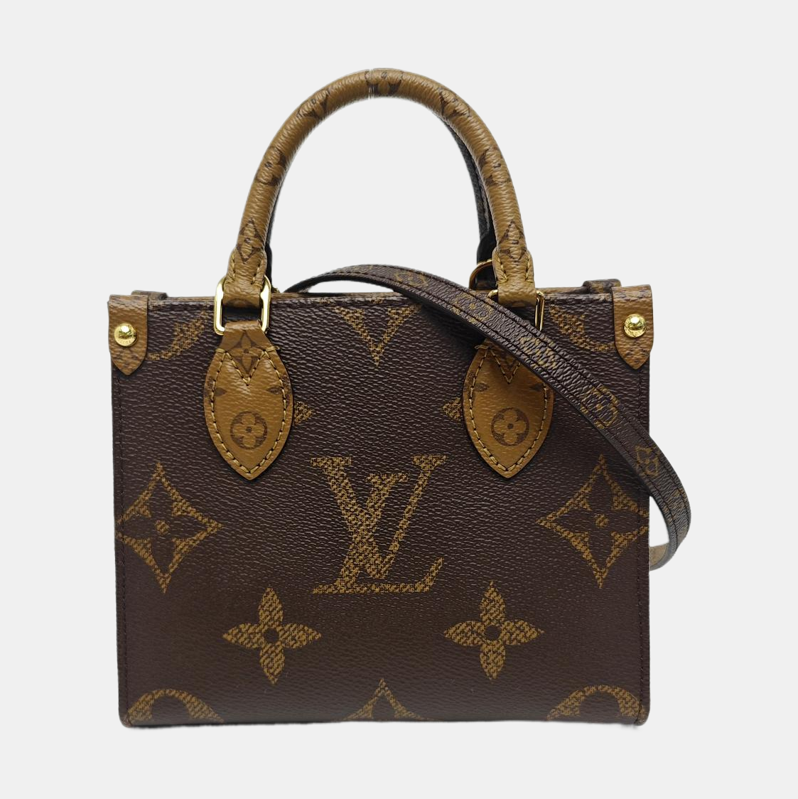 ONTHEGO BB Monogram Coated Canvas Brown