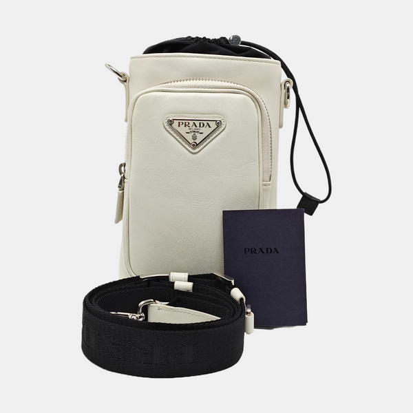 Calfskin Shoulder Bag White