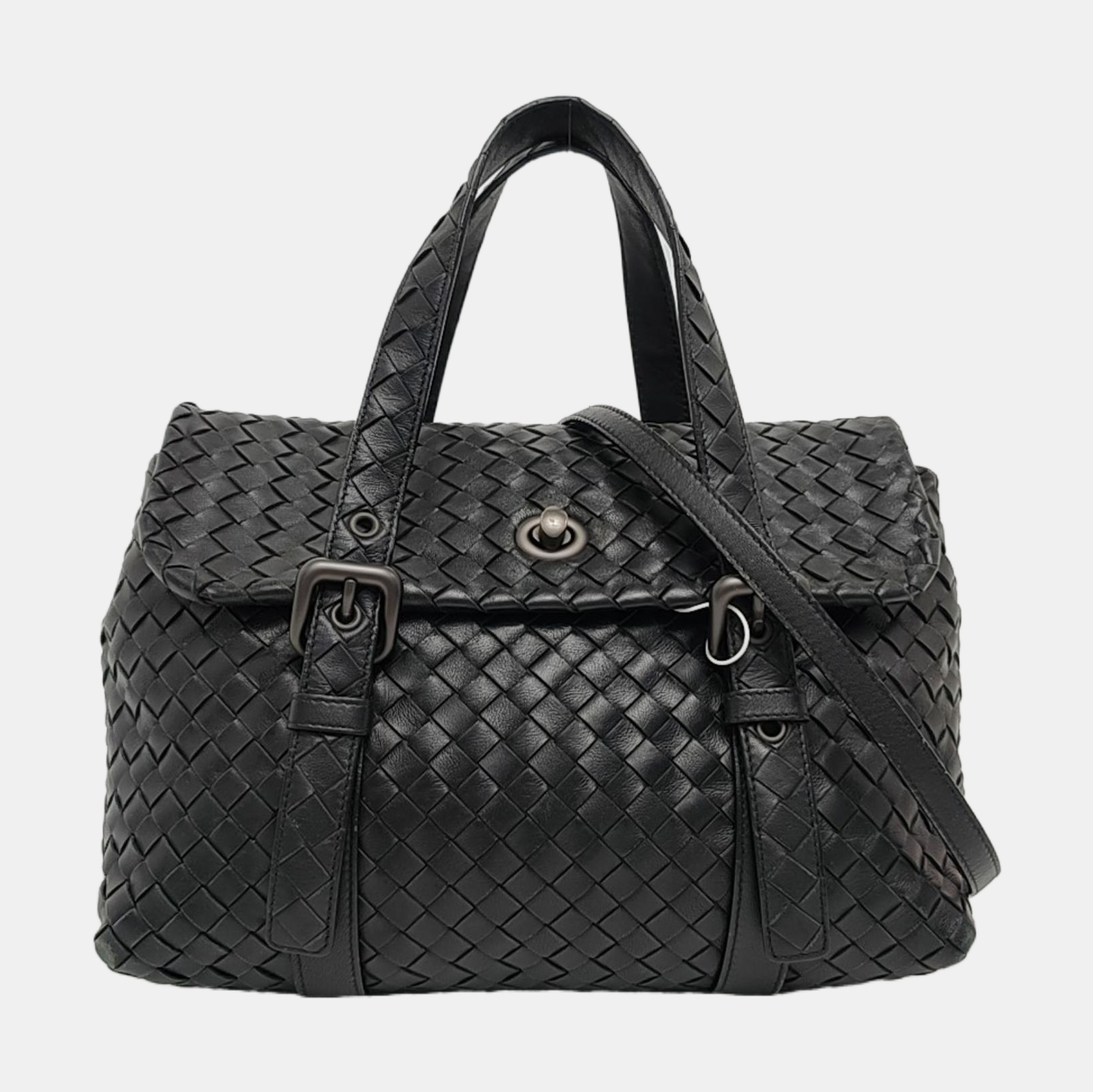 Lambskin Shoulder Bag Black