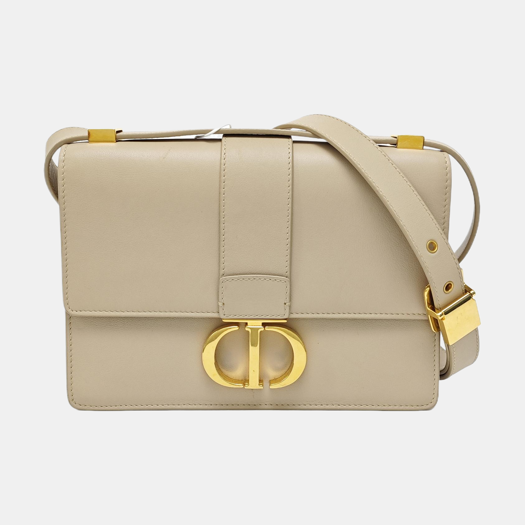 30 Montaigne Small Calfskin Beige