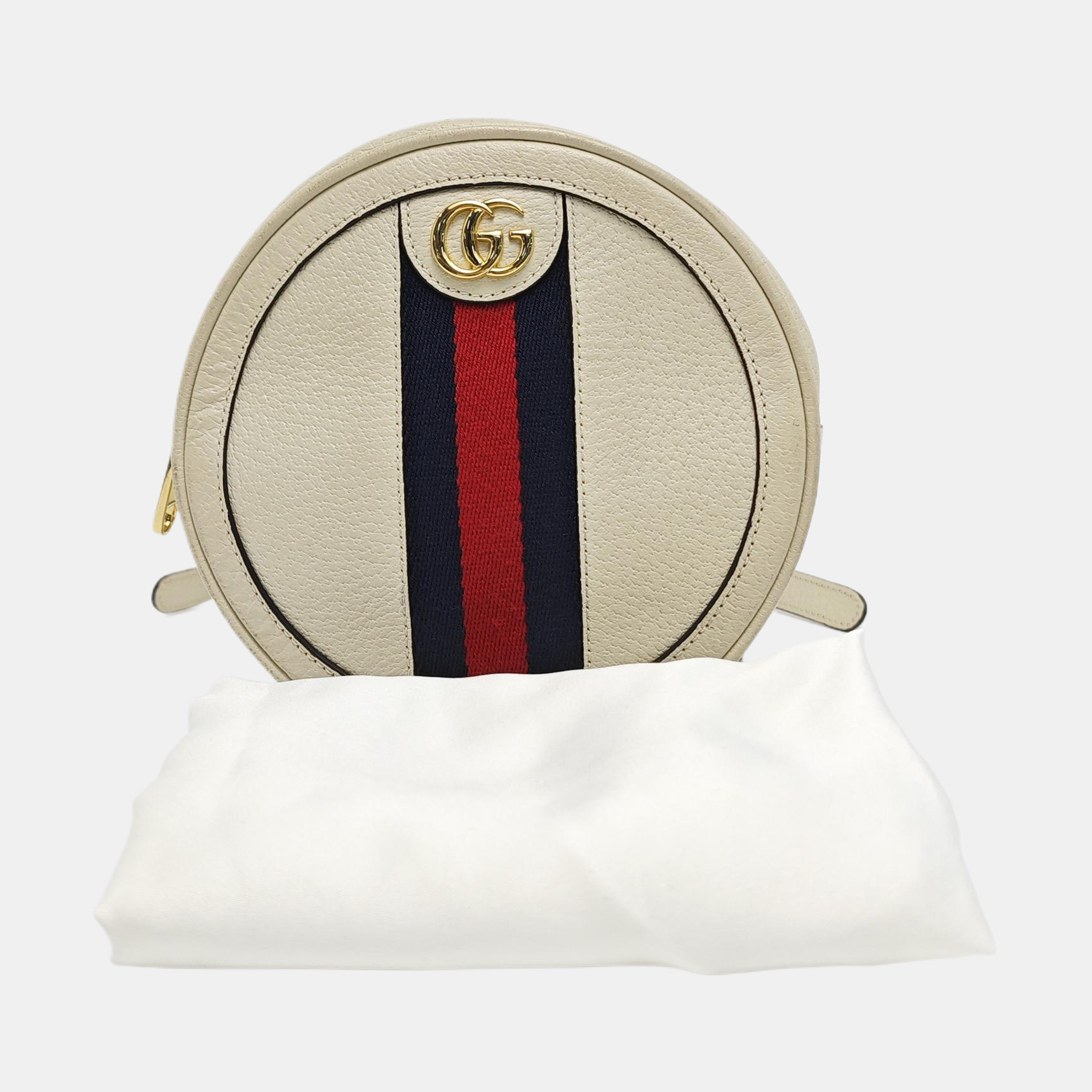 Authenticated pre-owned  Ophidia Mini Calfskin White - Backpack at Looply