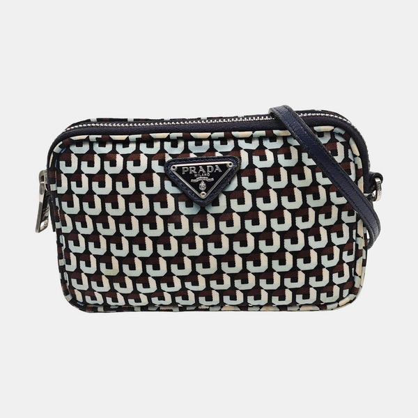 Nylon Shoulder Bag Blue