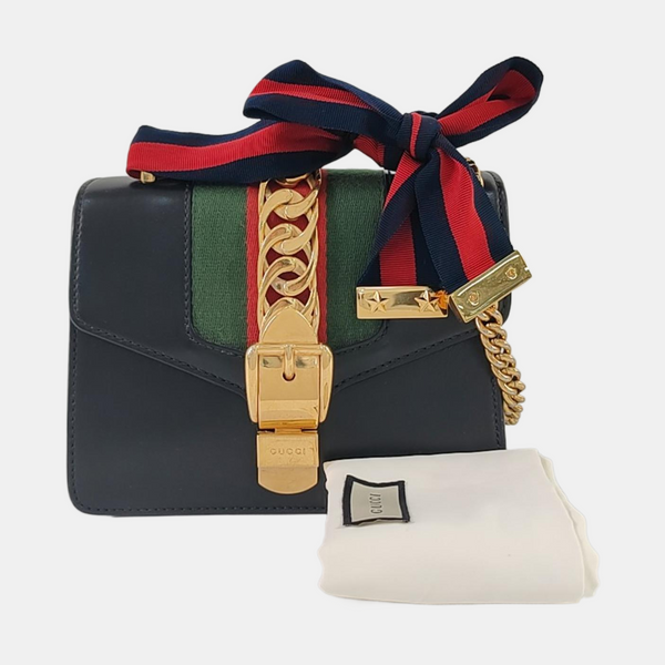 Sylvie Mini Calfskin Black