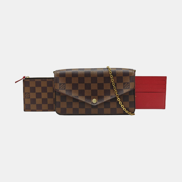 FÉLICIE Damier Ebene Coated Canvas Brown