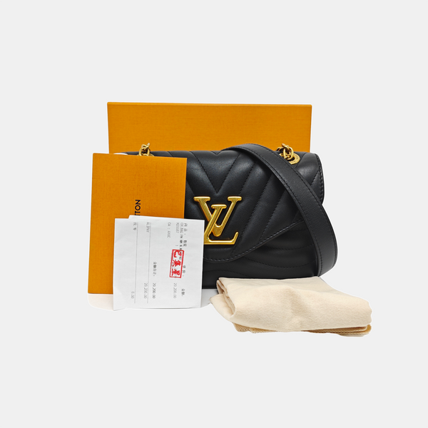 NEW WAVE PM Quilted Calfskin Black