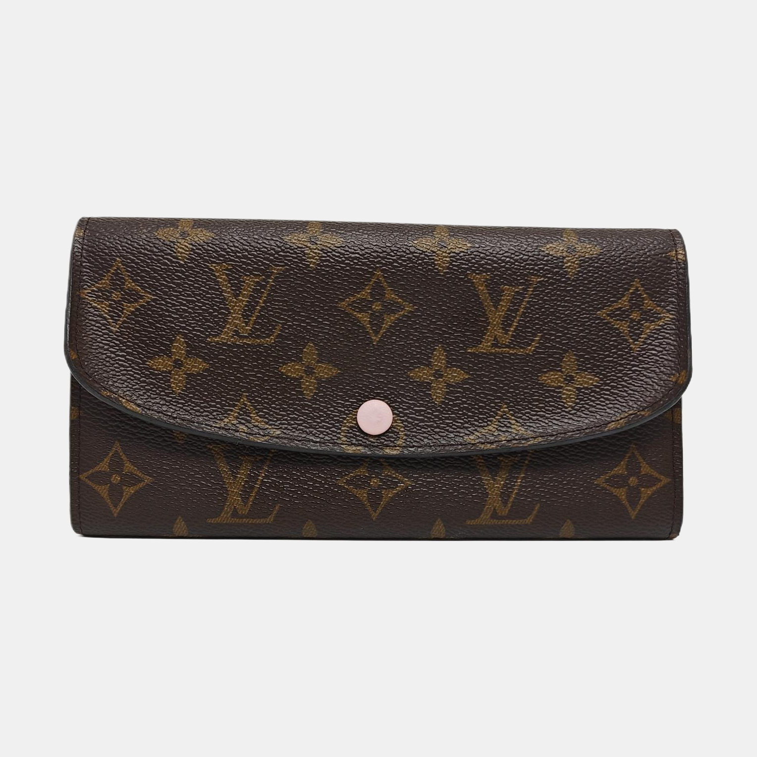 EMILIE Monogram Coated Canvas Brown Wallet