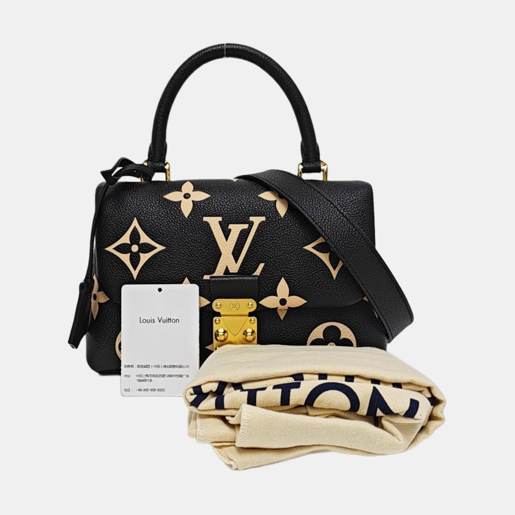 MADELEINE Monogram Calfskin Black
