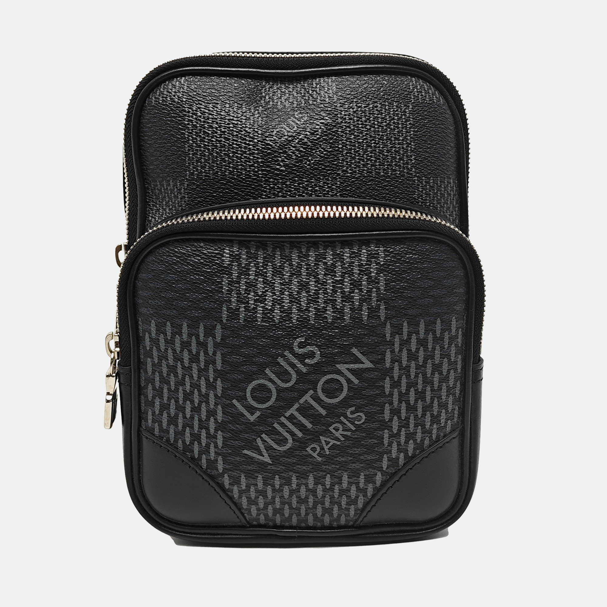 AMAZON Damier Graphite Coated Canvas Gray
