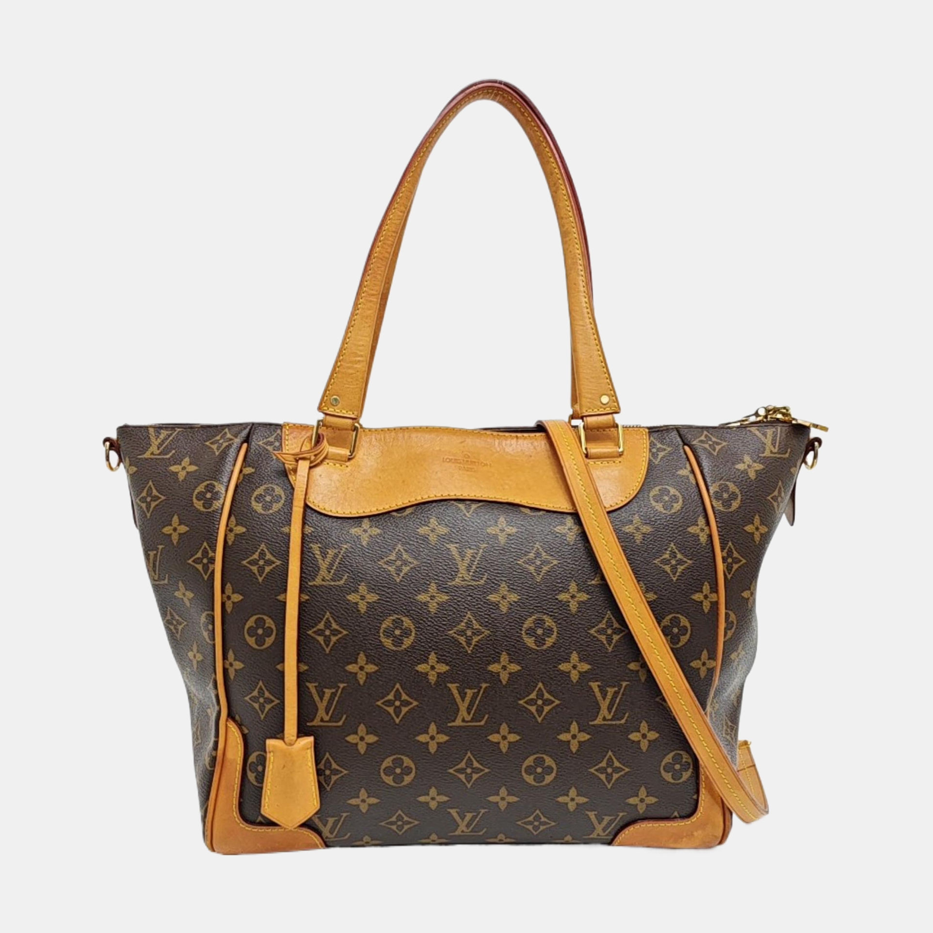 ESTRELA Monogram Coated Canvas Brown