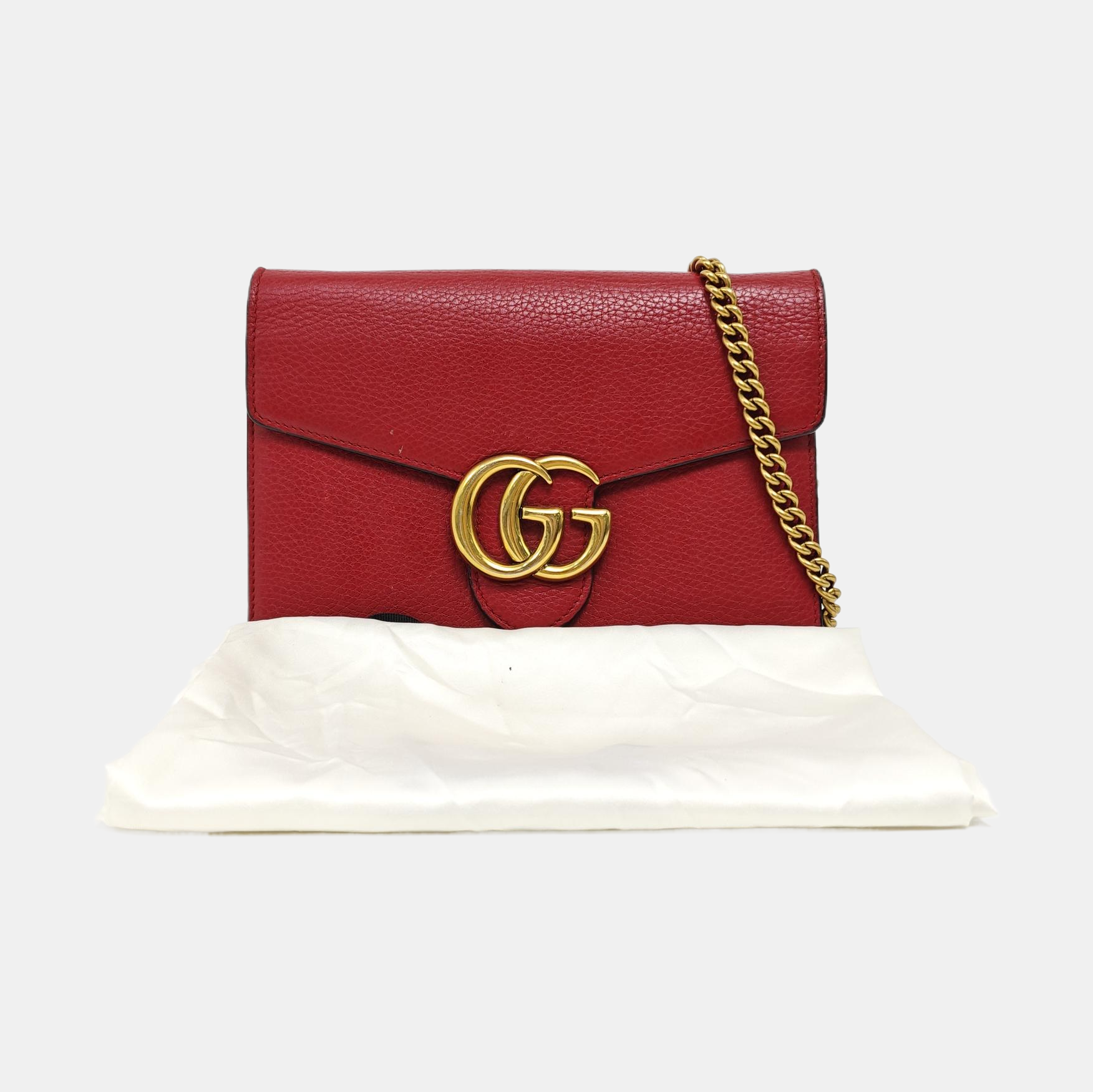 GG Marmont Mini Calfskin Red