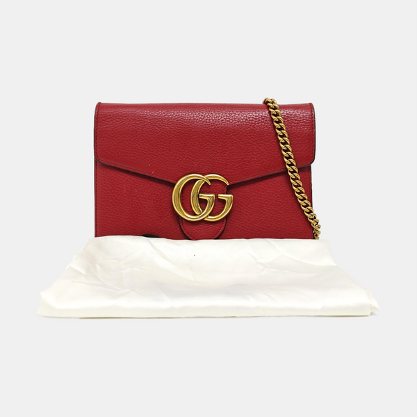 GG Marmont Mini Calfskin Red