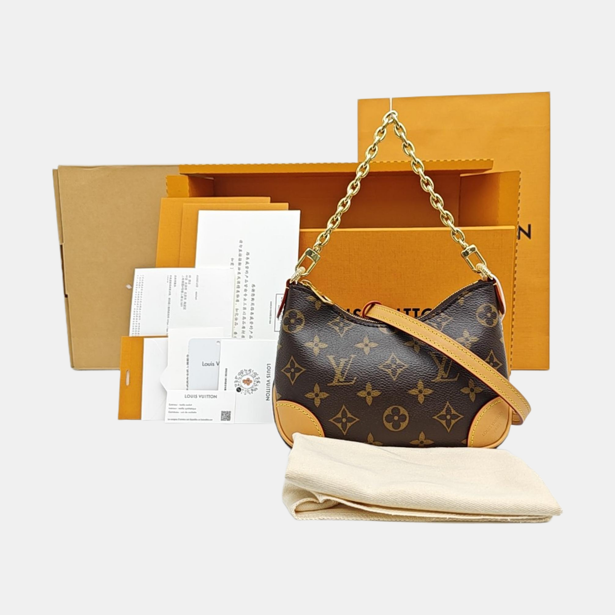 BOULOGNE Nano Monogram Coated Canvas Brown