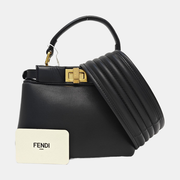 Peekaboo Extra Small Lambskin Black