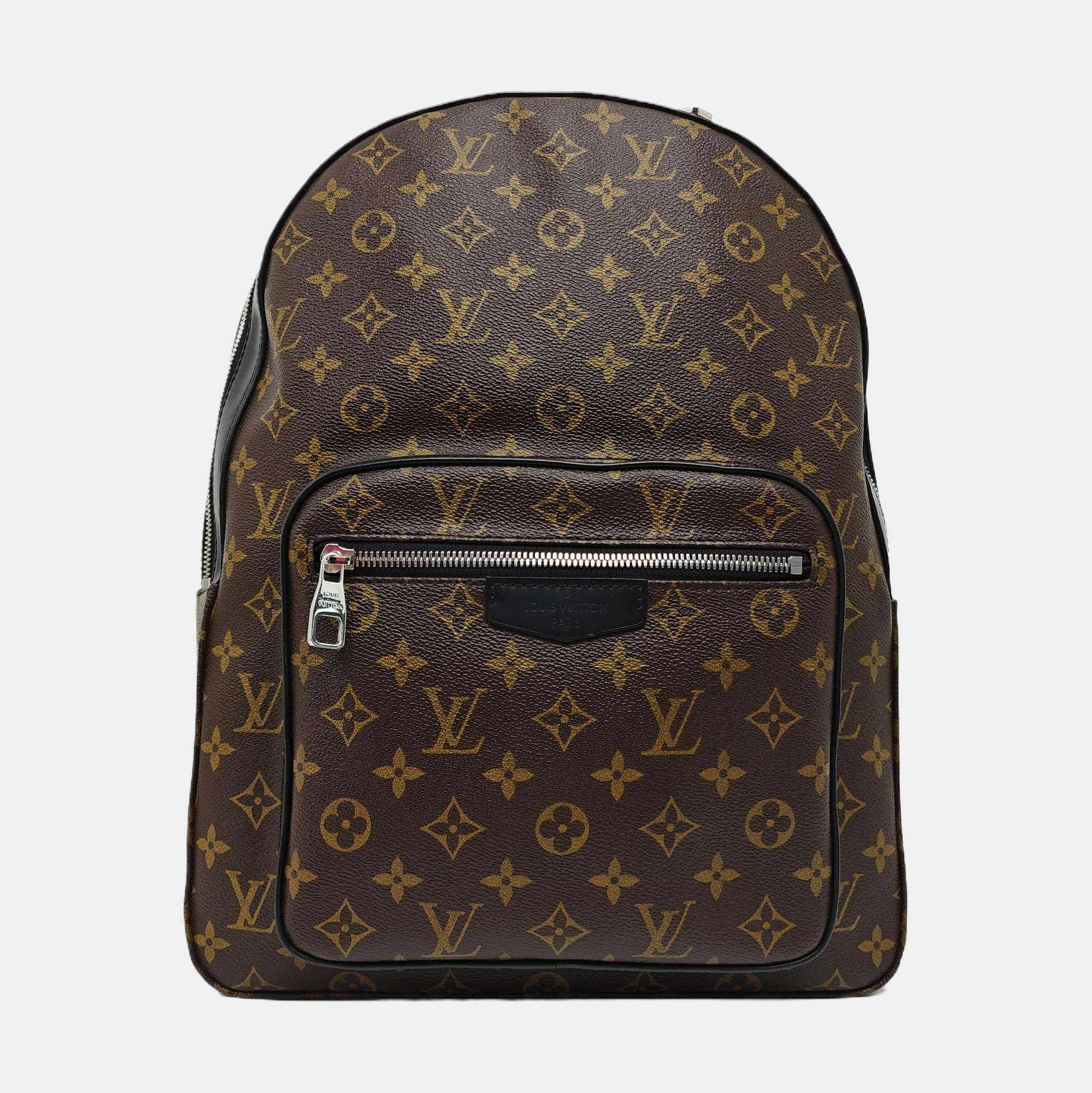 JOSH Monogram Coated Canvas Brown