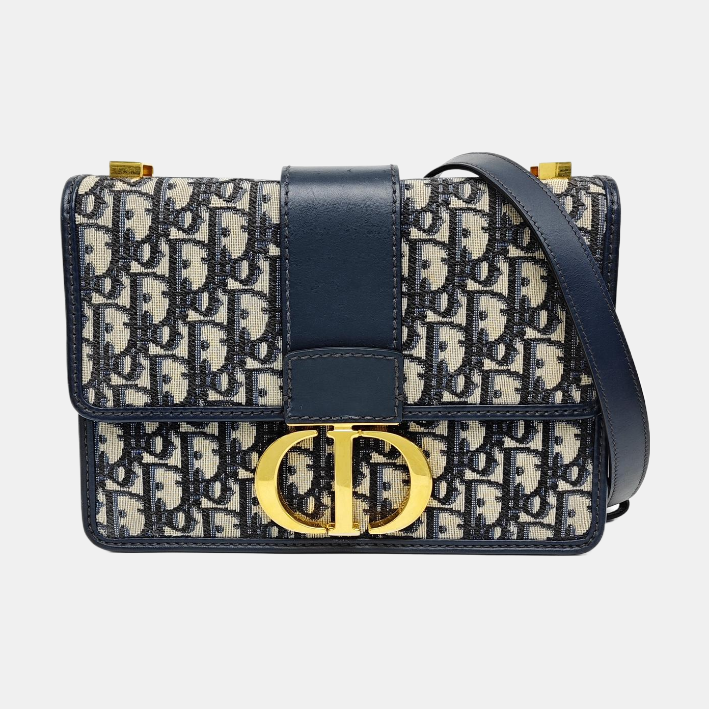 30 Montaigne Oblique Canvas Blue