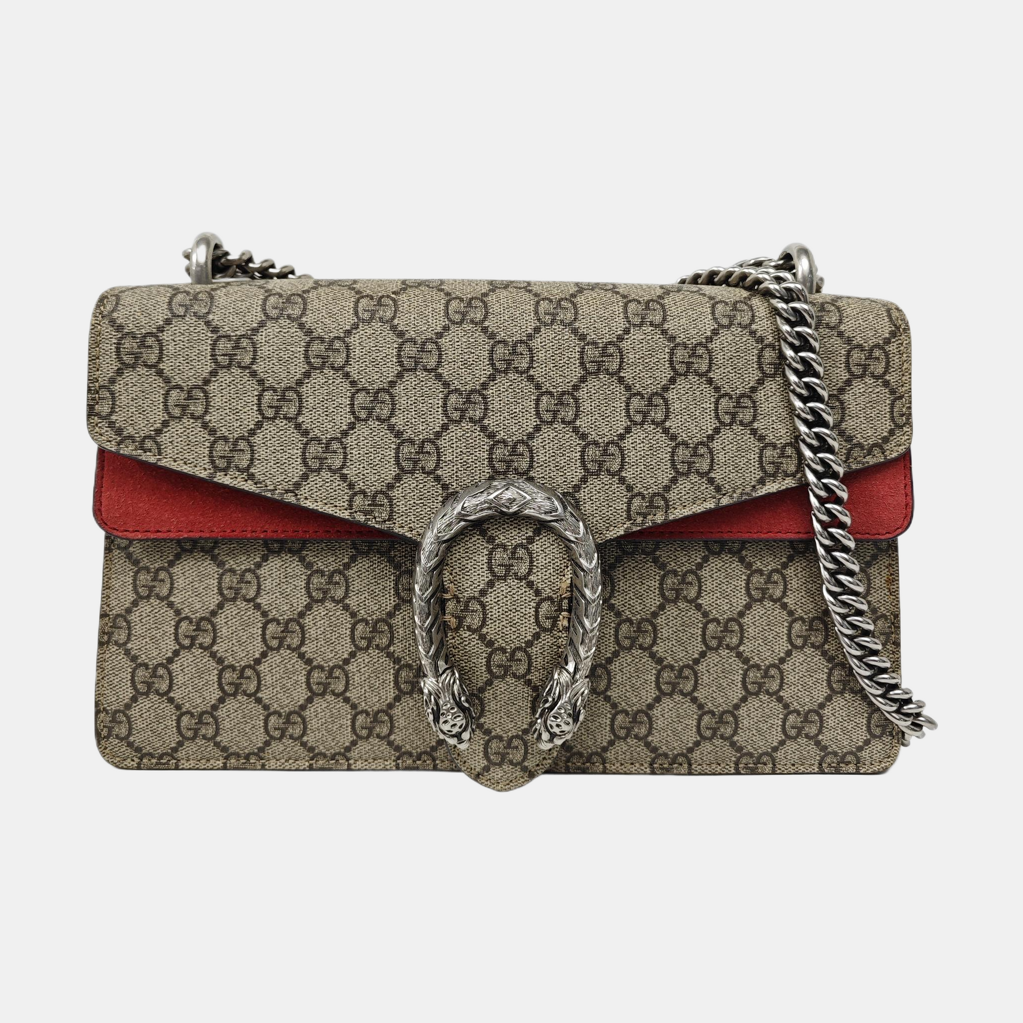 Dionysus Small Monogram Coated Canvas Black