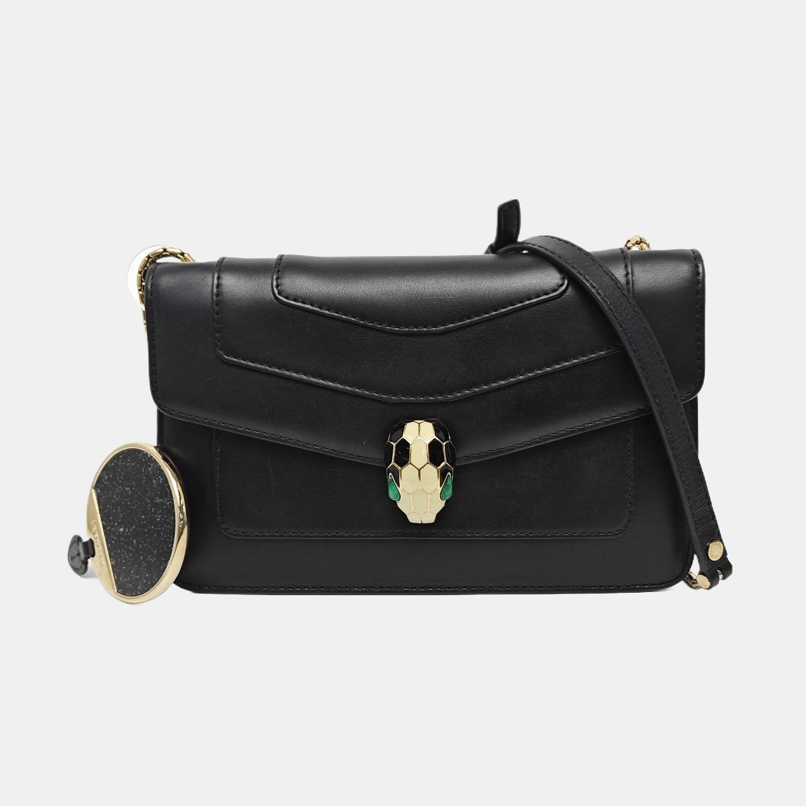 SERPENTI FOREVER Small Calfskin Black