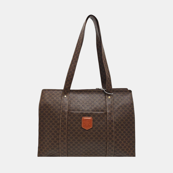 MACADAM SHOPPING BAG Coated Canvas Brown