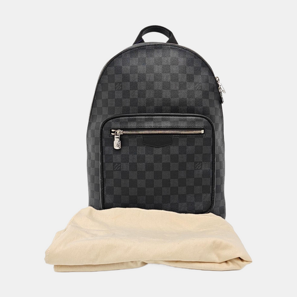 JOSH Damier Graphite Coated Canvas Gray
