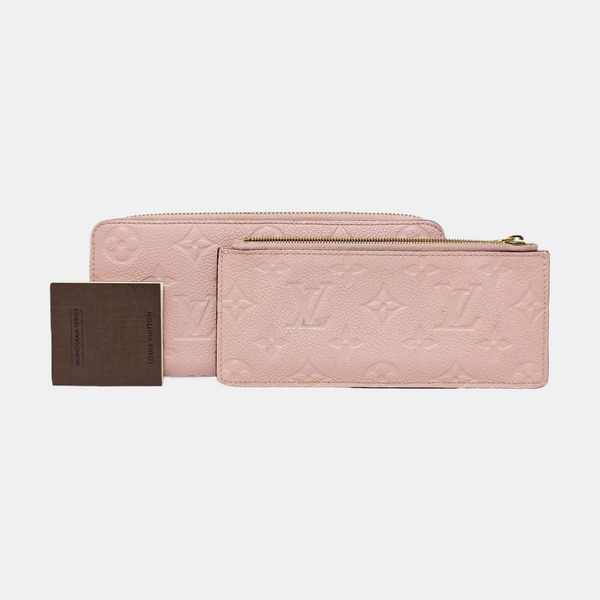 CLÉMENCE Monogram Calfskin Pink Wallet