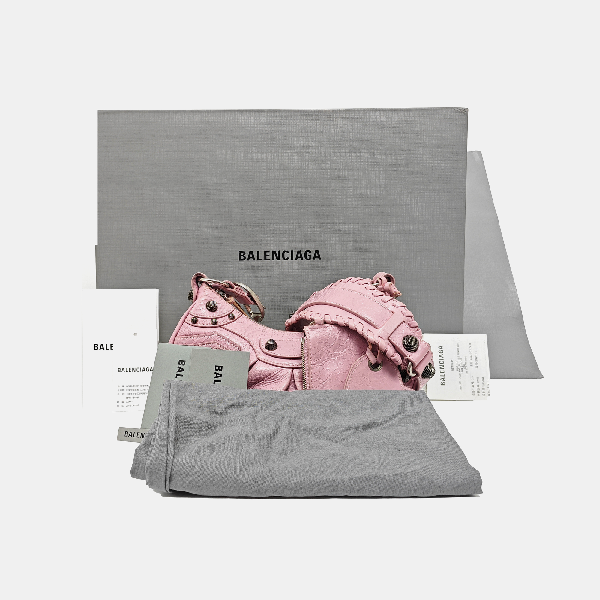 Le Cagole Mini Lambskin Pink