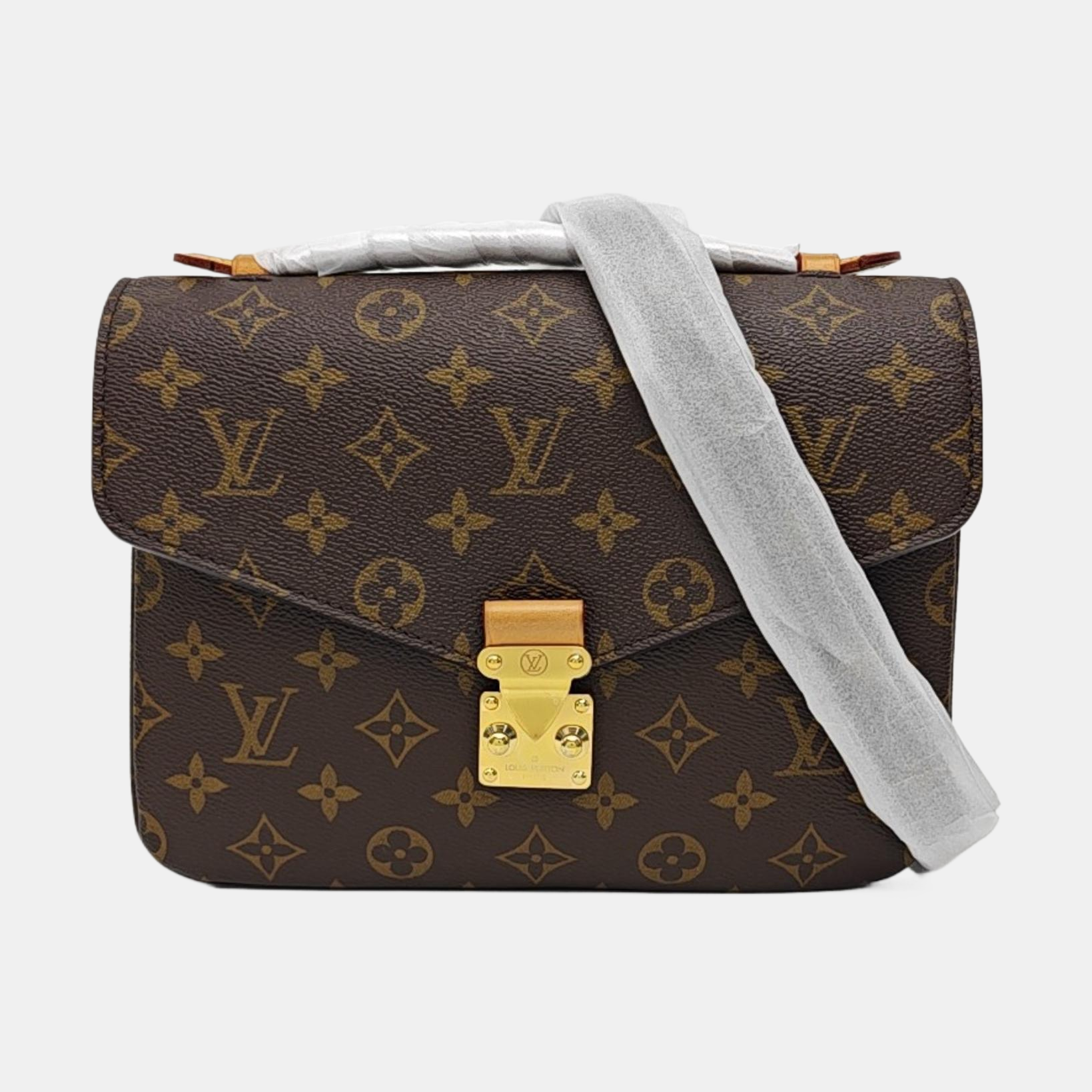 MÉTIS MM Monogram Coated Canvas Brown