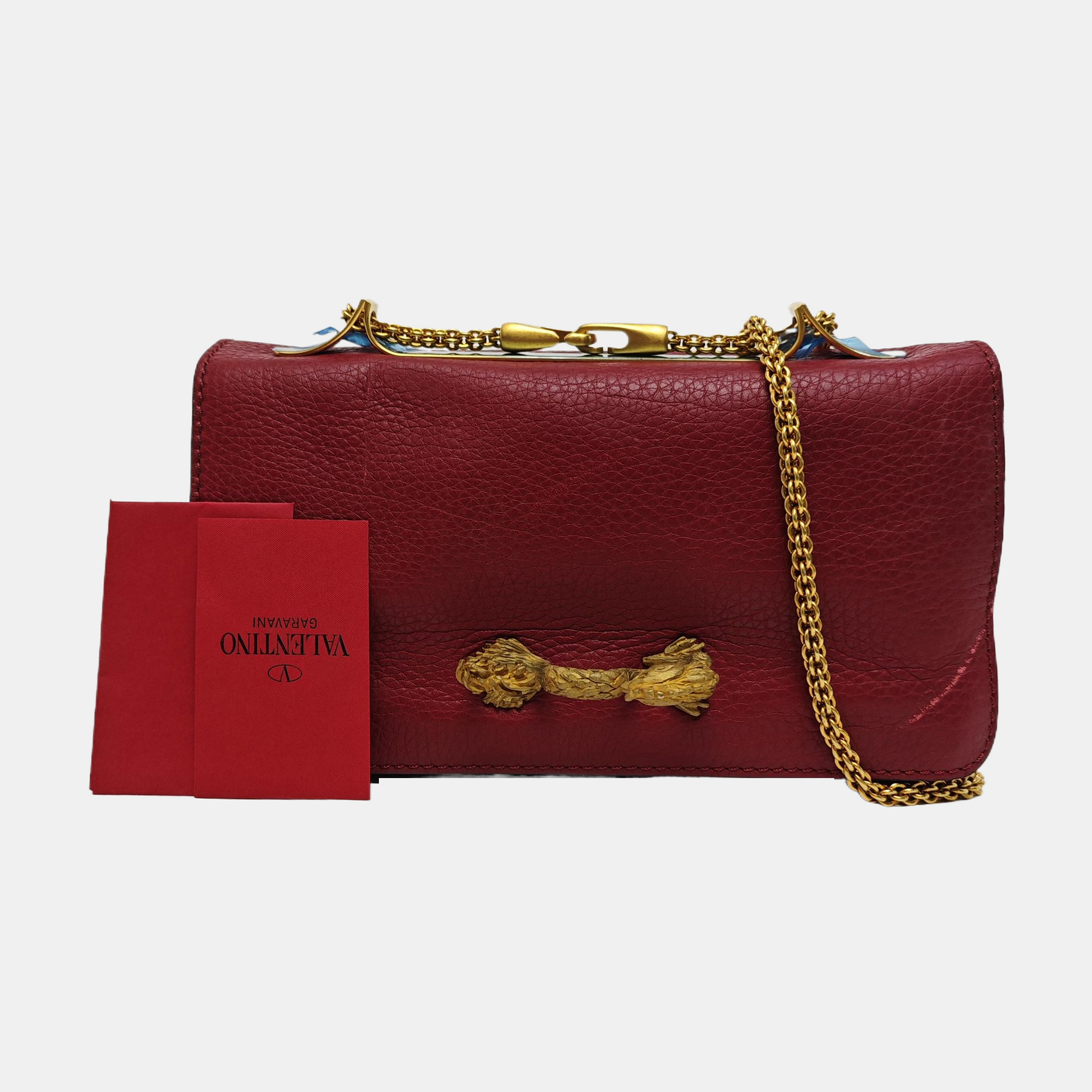Calfskin Crossbody Bag Red