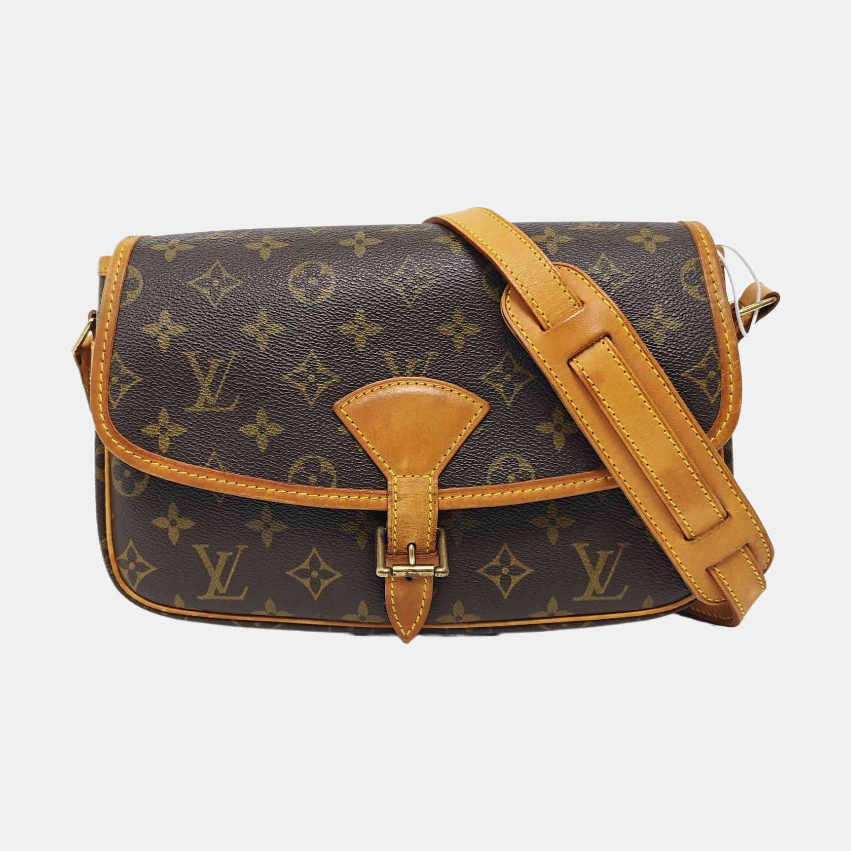 SOLOGNE PM Monogram Coated Canvas Brown