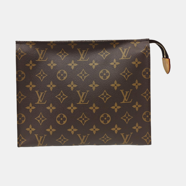 TOILET POCKET 26 Monogram Coated Canvas Brown