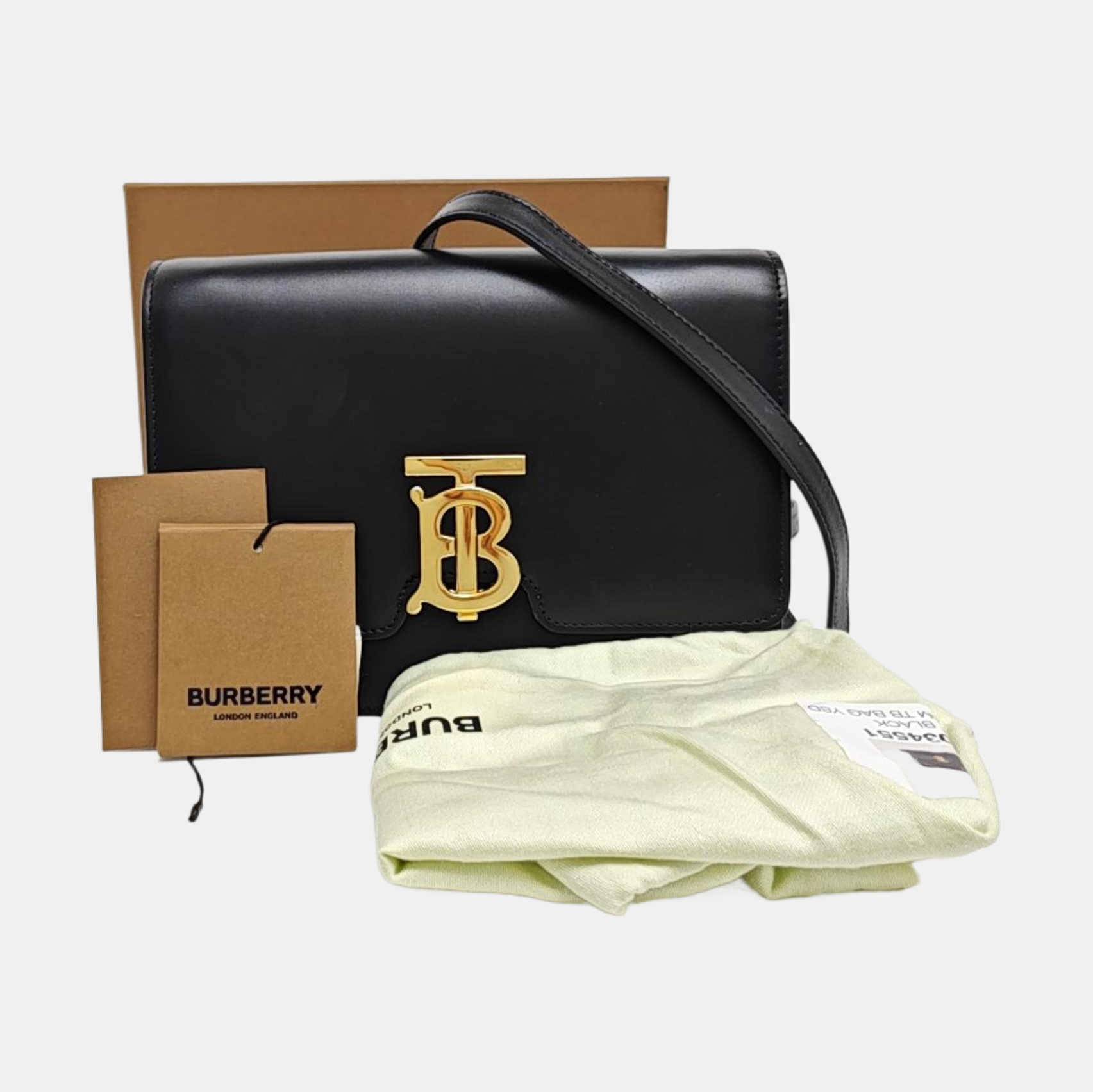 TB Small Calfskin Black