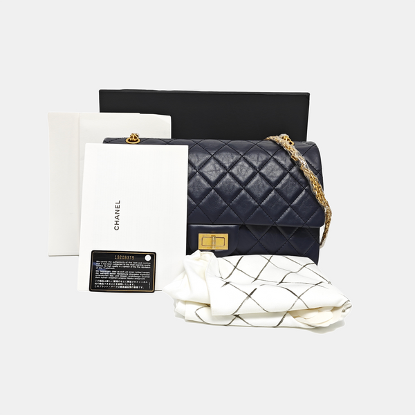 2.55 Maxi Quilted Calfskin Blue