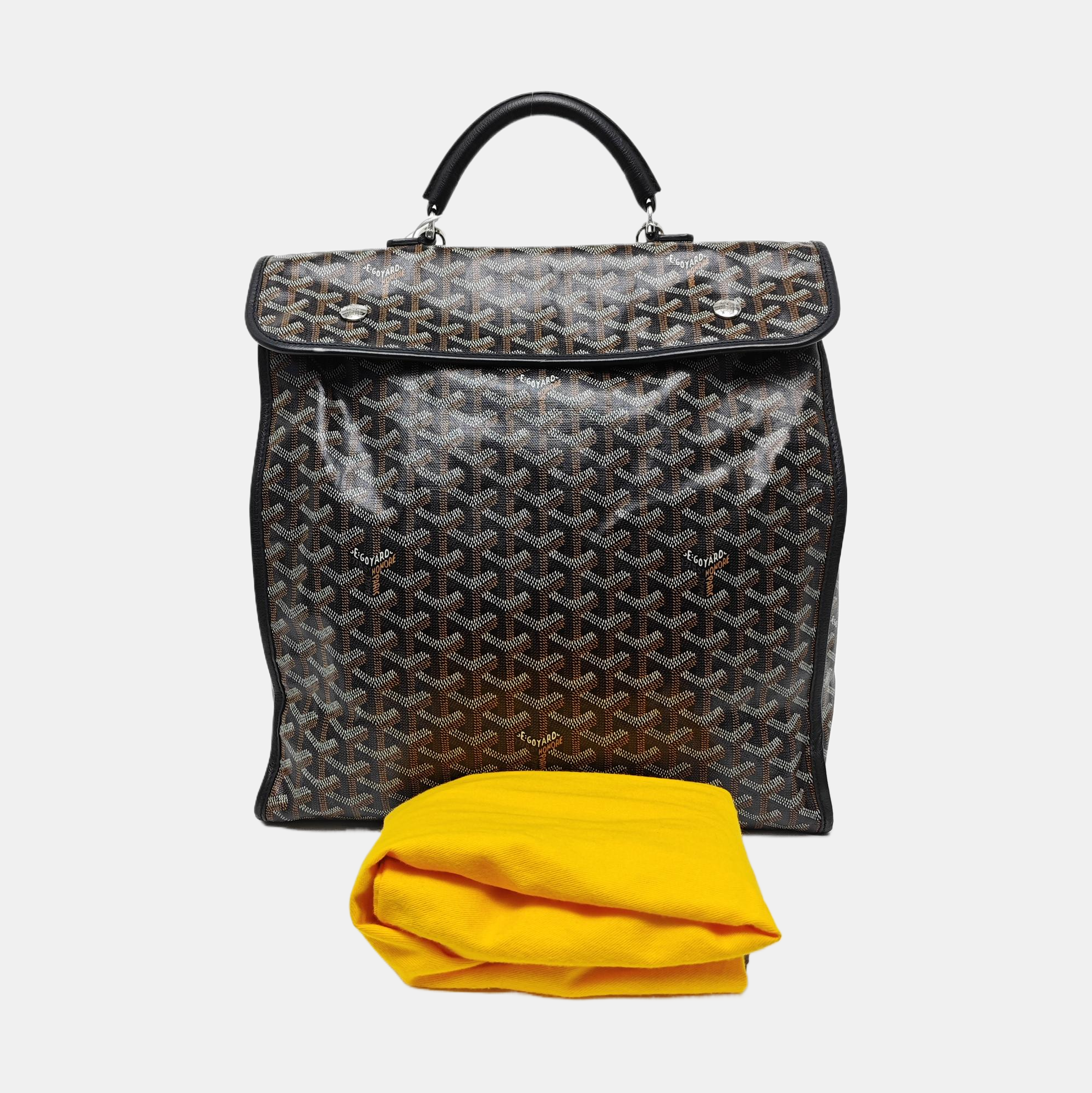 Saint Léger Coated Canvas Black