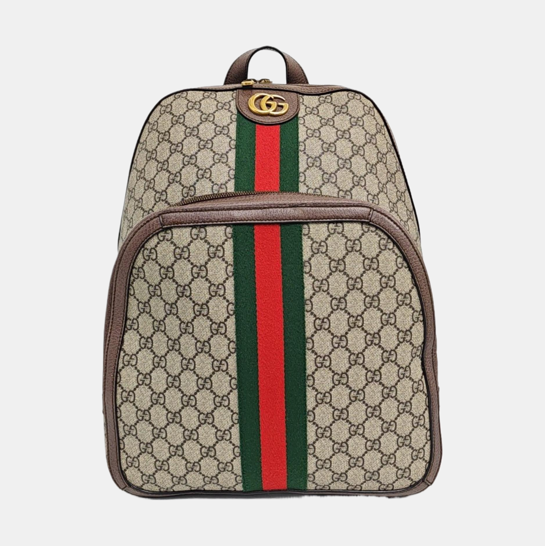 Ophidia Medium Monogram Coated Canvas Beige