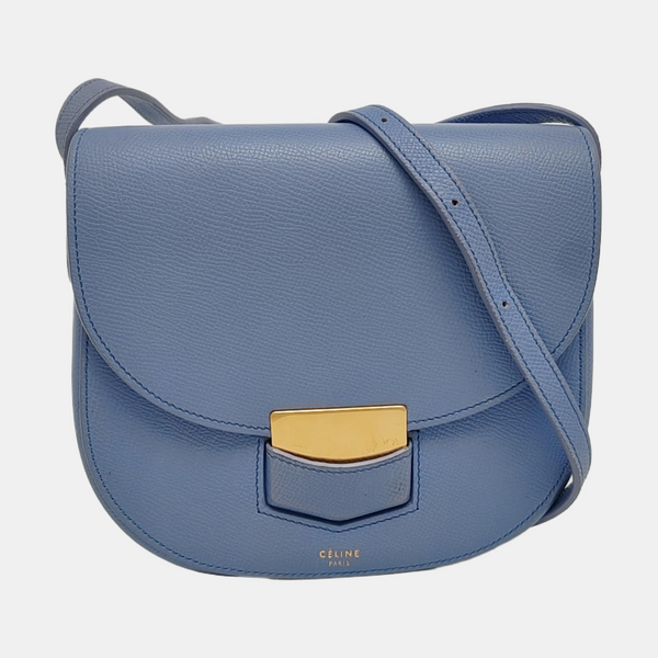 TROTTEUR Small Calfskin Blue