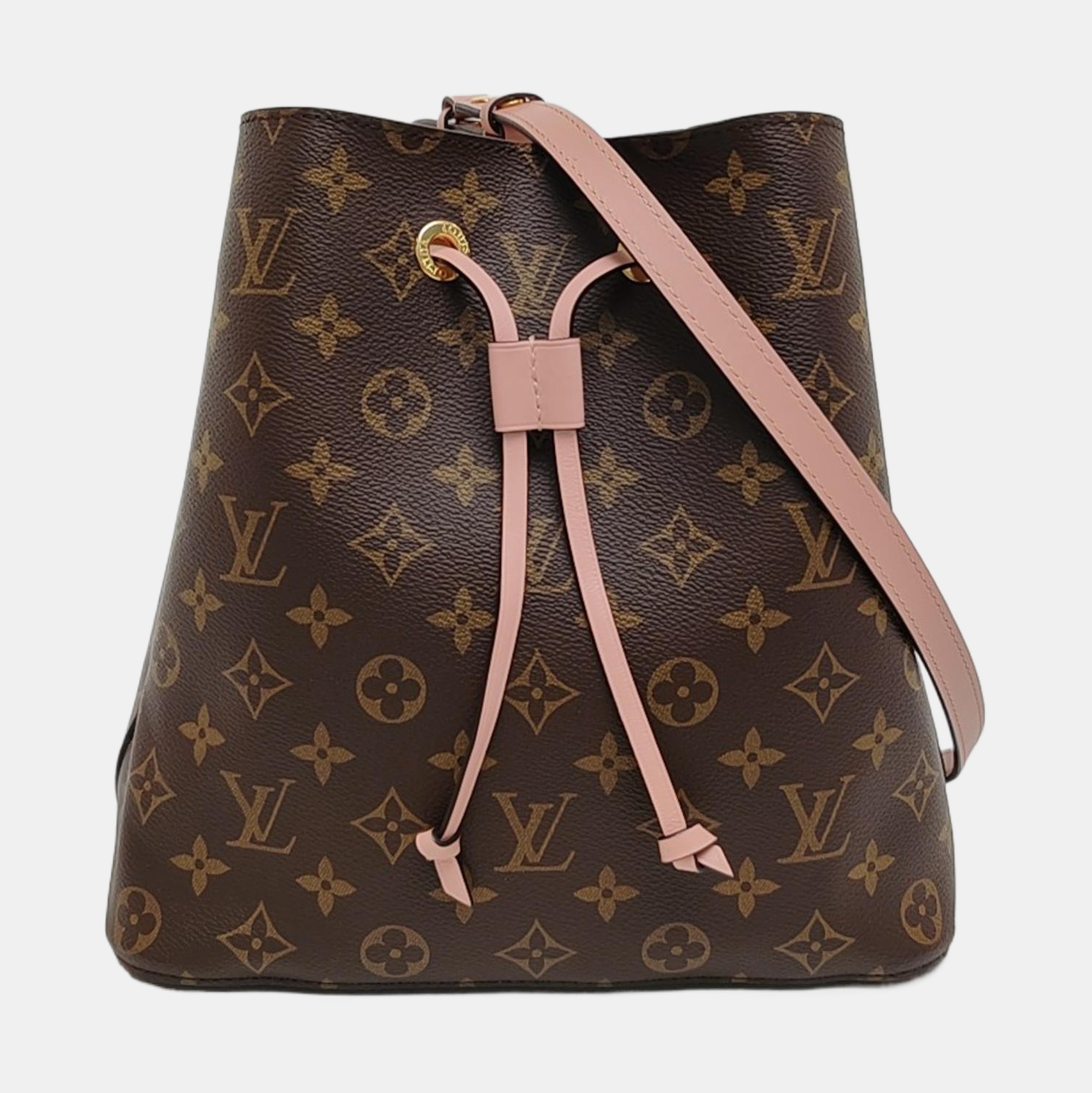 NÉONOÉ MM Monogram Coated Canvas Brown