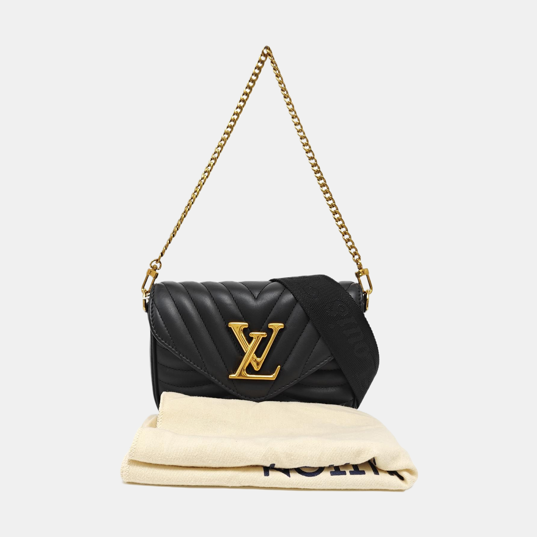 NEW WAVE Quilted Calfskin Black